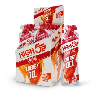  High5 Energy - żel energetyczny z kofeiną o smaku malinowym 40 g