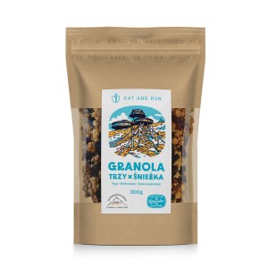 Granola 3 x Śnieżka - figa - biała czekolada - nerkowiec 